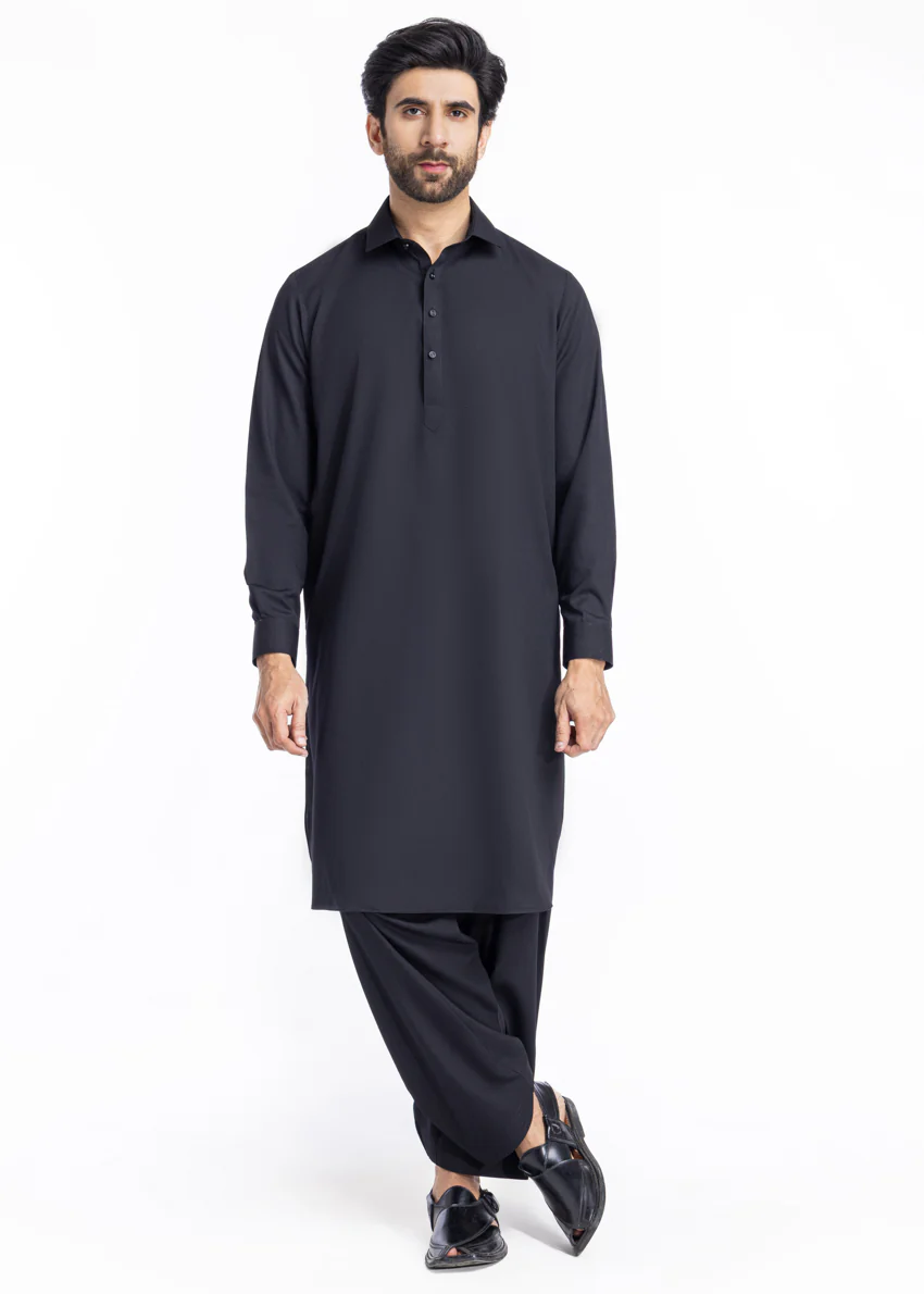 Black-Blended-Shalwar Suit - (MP2PSBW25BM1J3) - Image 6