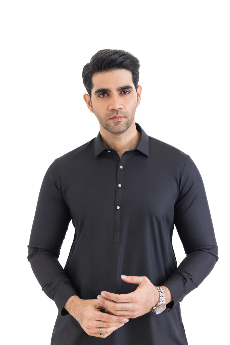 Black-Blended-Kurta Trouser - (MP2PSBW25BM9O13) - Image 5