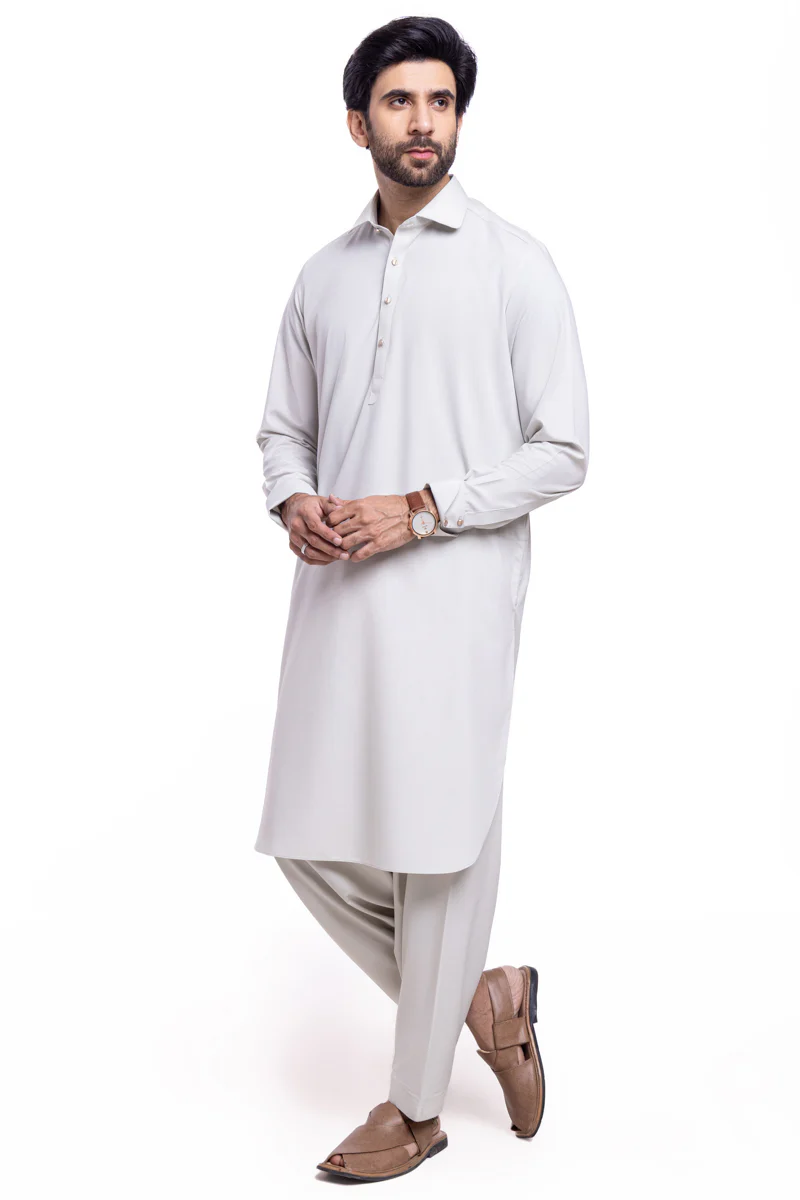 Pista-Blended-Shalwar Suit - (MP2PSBW25BM9O4) - Image 4