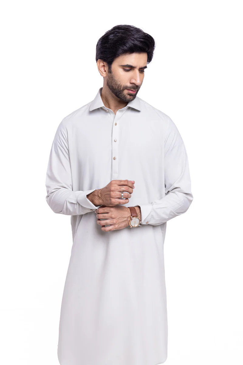 Pista-Blended-Shalwar Suit - (MP2PSBW25BM9O4) - Image 5