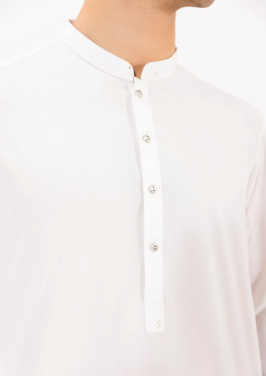 White-Blended-Kurta Trouser - (MPS25KPS2041) - Image 6