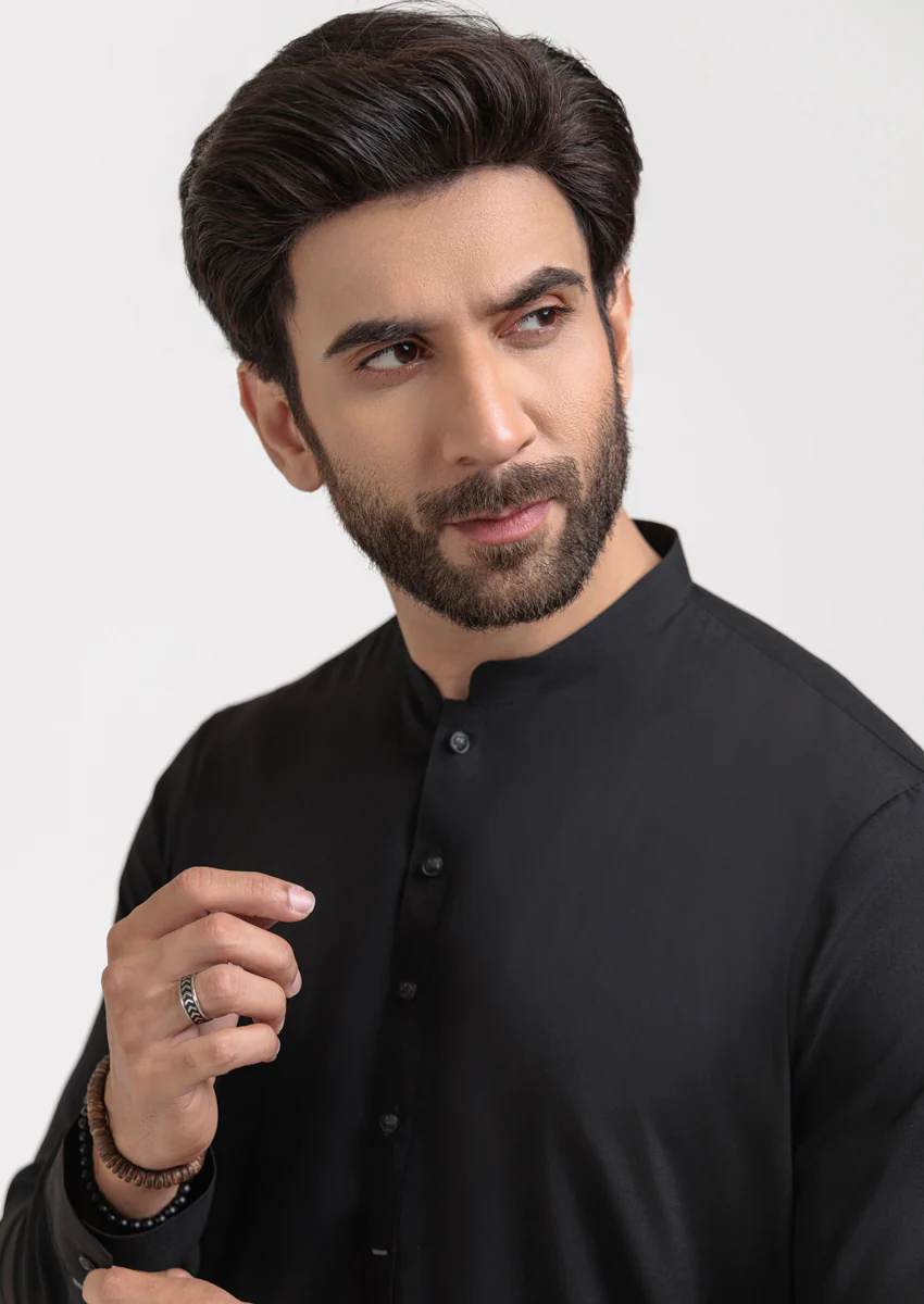 Black-Blended-Kurta Trouser - (MPS25KPS2042) - Image 7