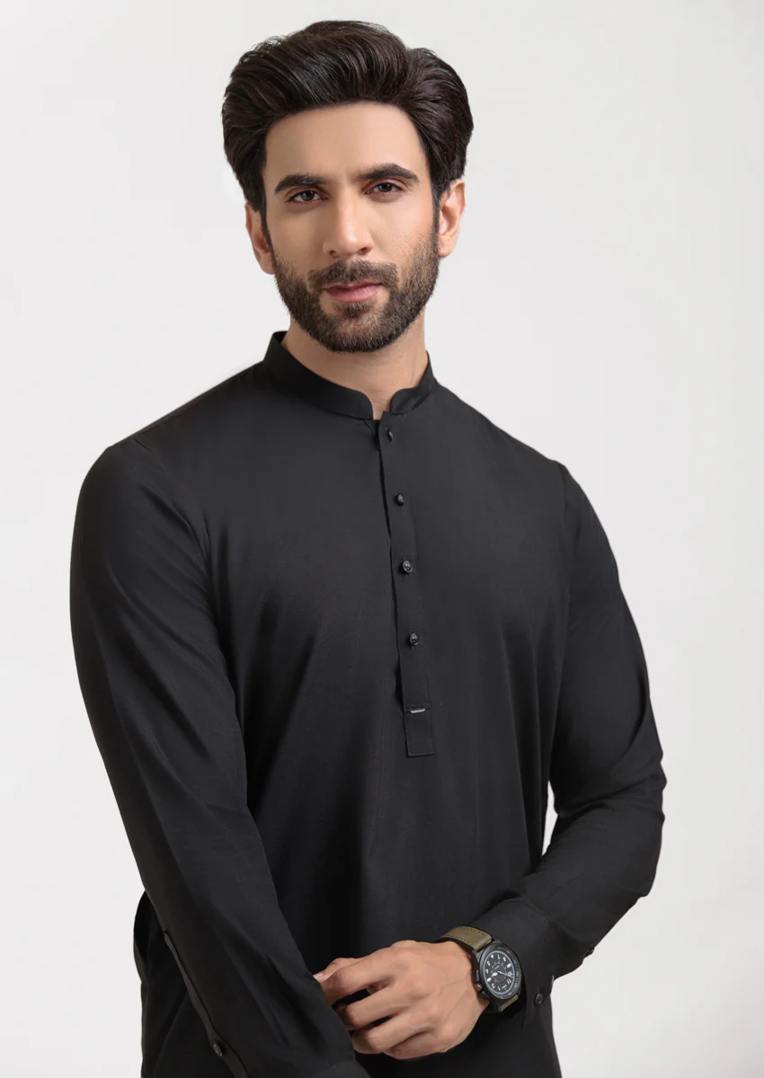 Black-Blended-Kurta Trouser - (MPS25KPS2042) - Image 8