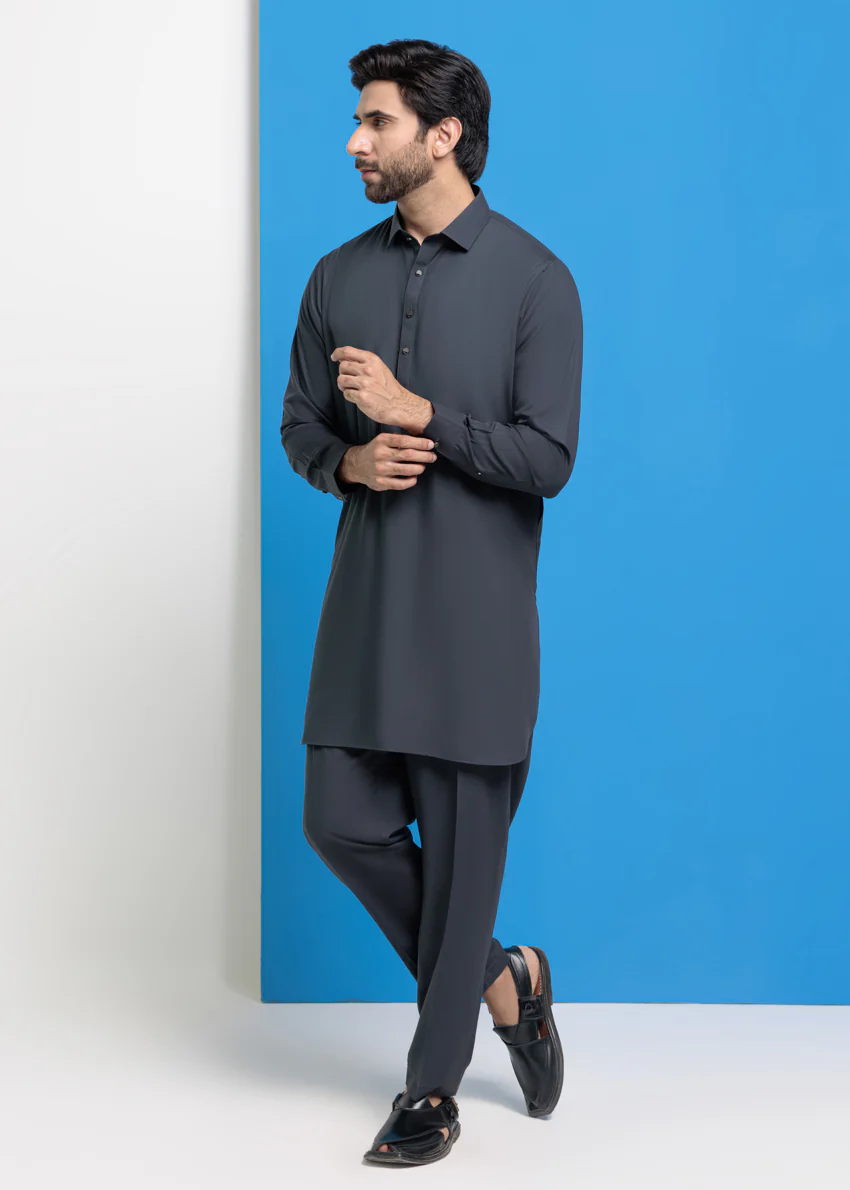 Grey-Blended-Kurta Trouser - (MPS25KPS2043) - Image 3