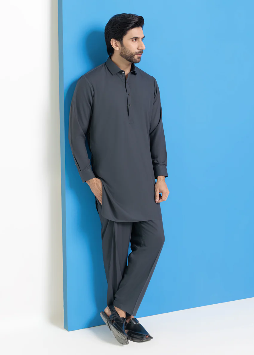 Grey-Blended-Kurta Trouser - (MPS25KPS2043) - Image 5