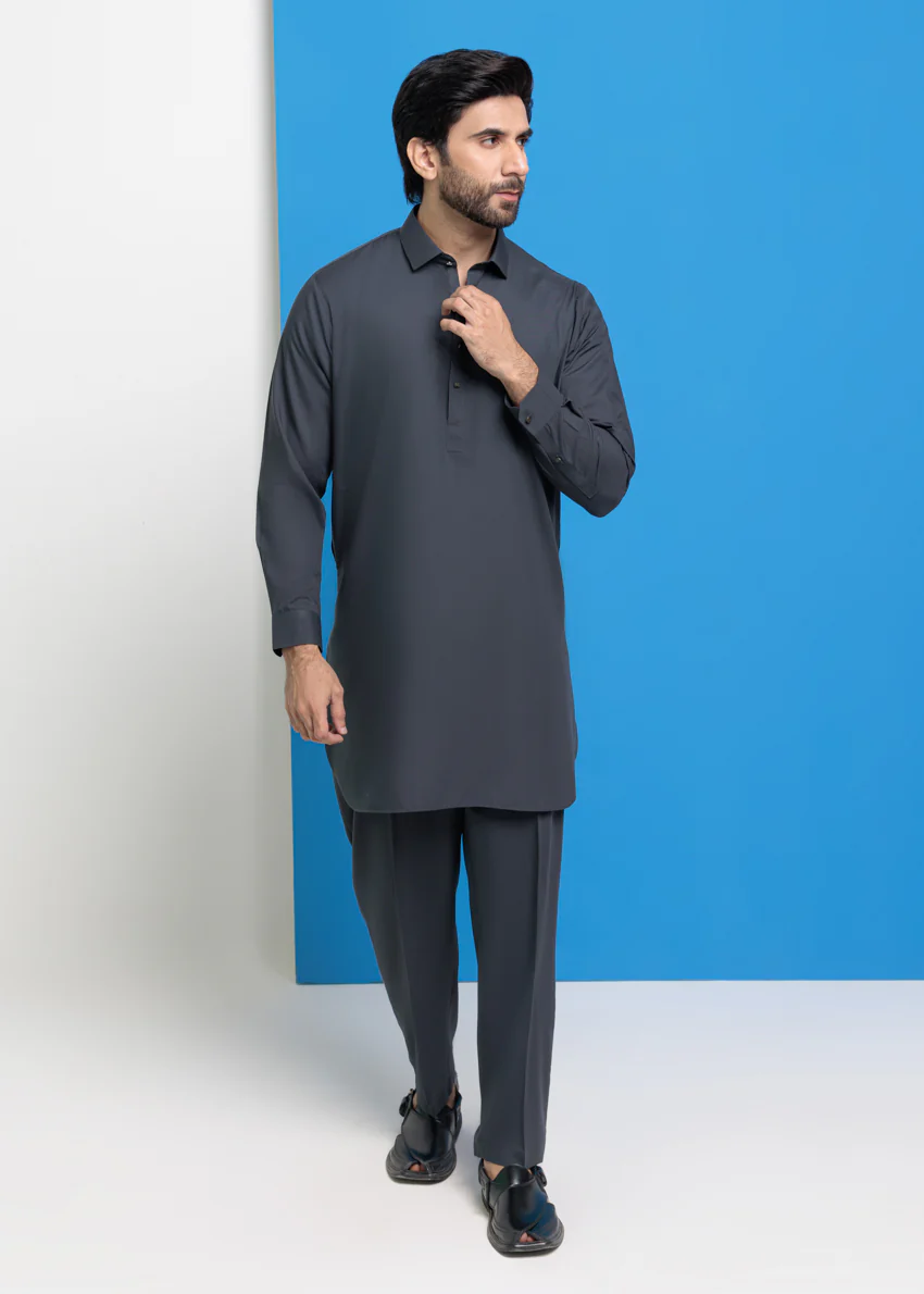 Grey-Blended-Kurta Trouser - (MPS25KPS2043) - Image 7