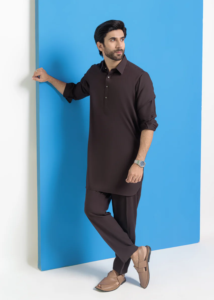 D-Brown-Blended-Kurta Trouser - (MPS25KPS2046) - Image 4