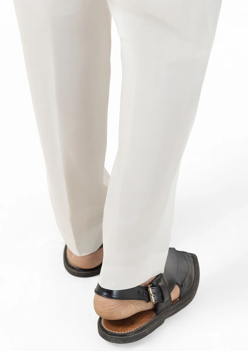 White Cotton Trouser (MPS25PJ1W004) - Image 2