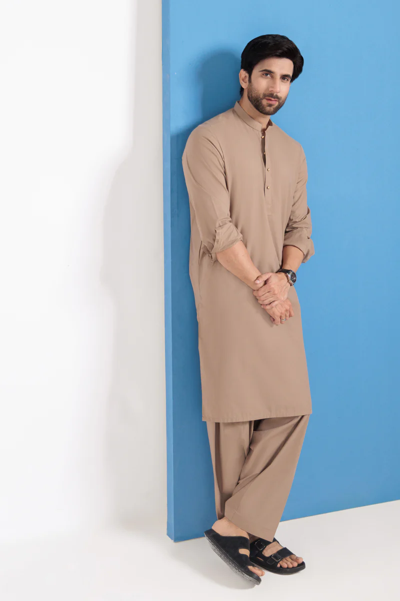 H-Brown-Blended-Shalwar Suit - (MPS25SSS2019) - Image 5