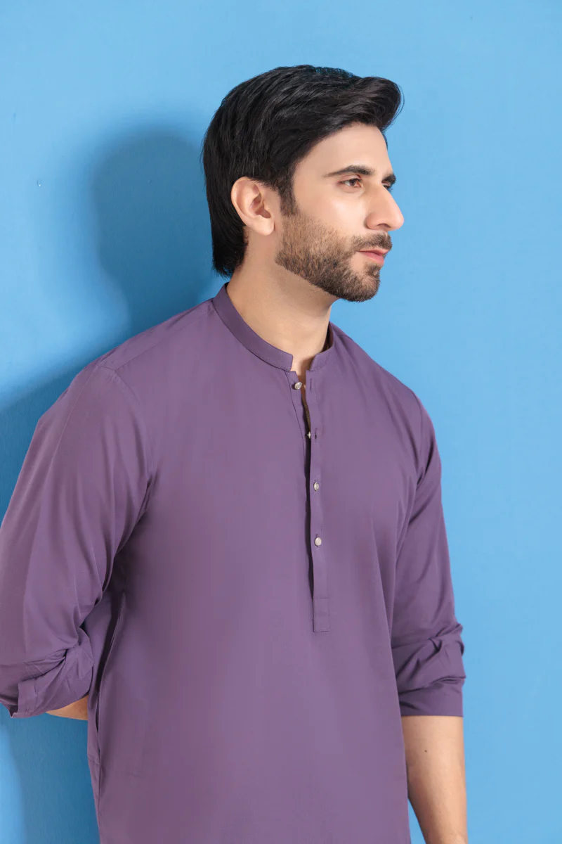 Purple-Blended-Shalwar Suit - (MPS25SSS2020) - Image 5