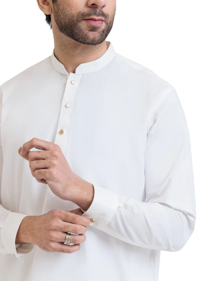White-Latha-Shalwar Suit - (MPS25SSS2062) - Image 7