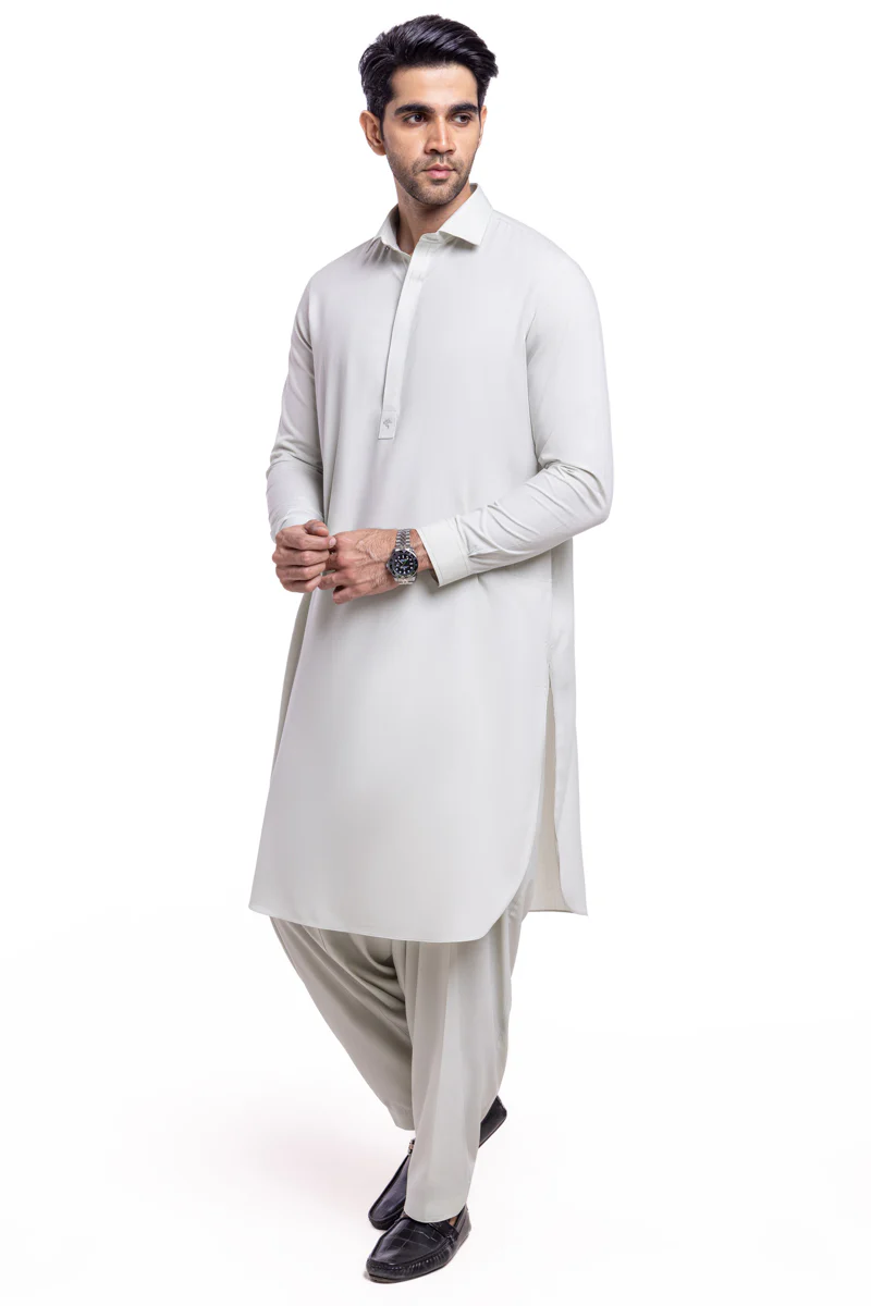 S-Green-Blended-Shalwar Suit - (MPS25SSS2077) - Image 3