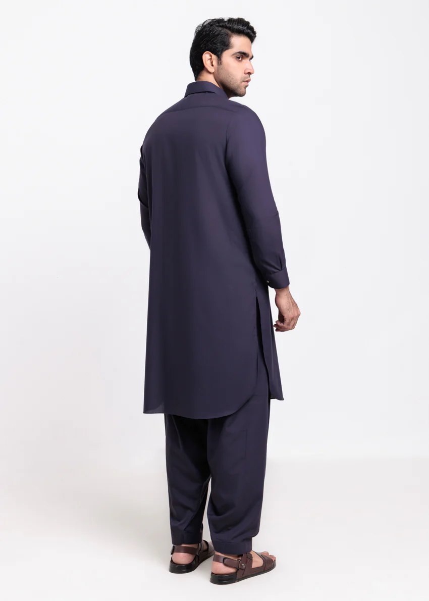 Purple-Blended-Shalwar Suit - (MPS25SSS2089) - Image 2