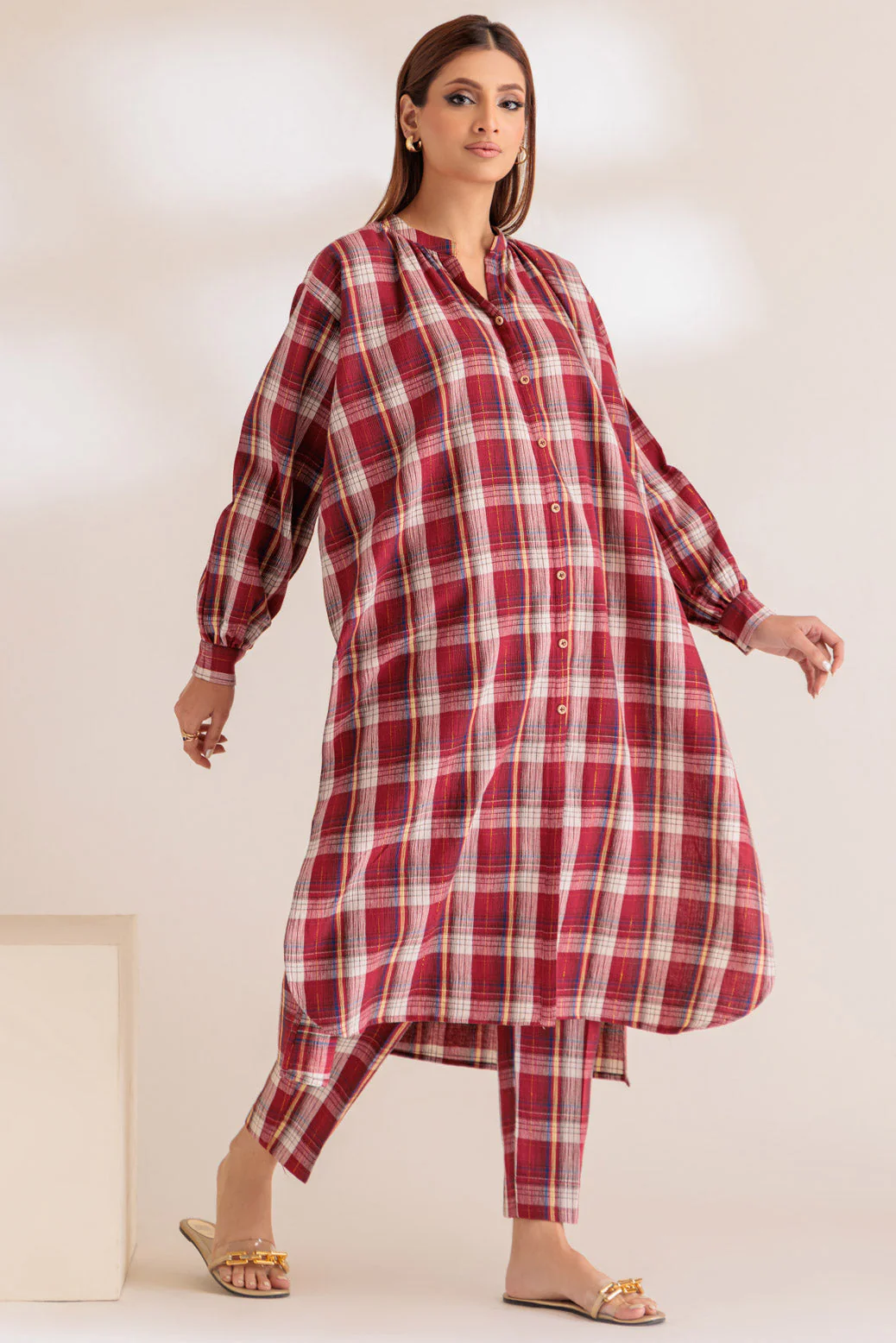 MULTI-YARN DYED-2 PIECE (PWS6232P37) - Image 4