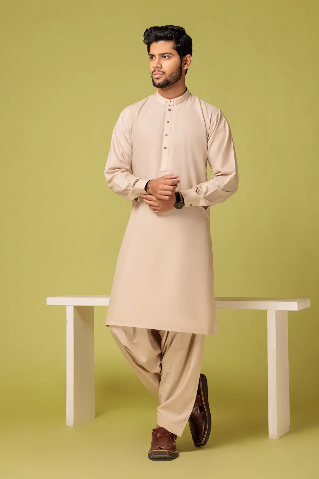 MUSLIN-BLENDED-KURTA SHALWAR - (KSRS23-090) - Image 3
