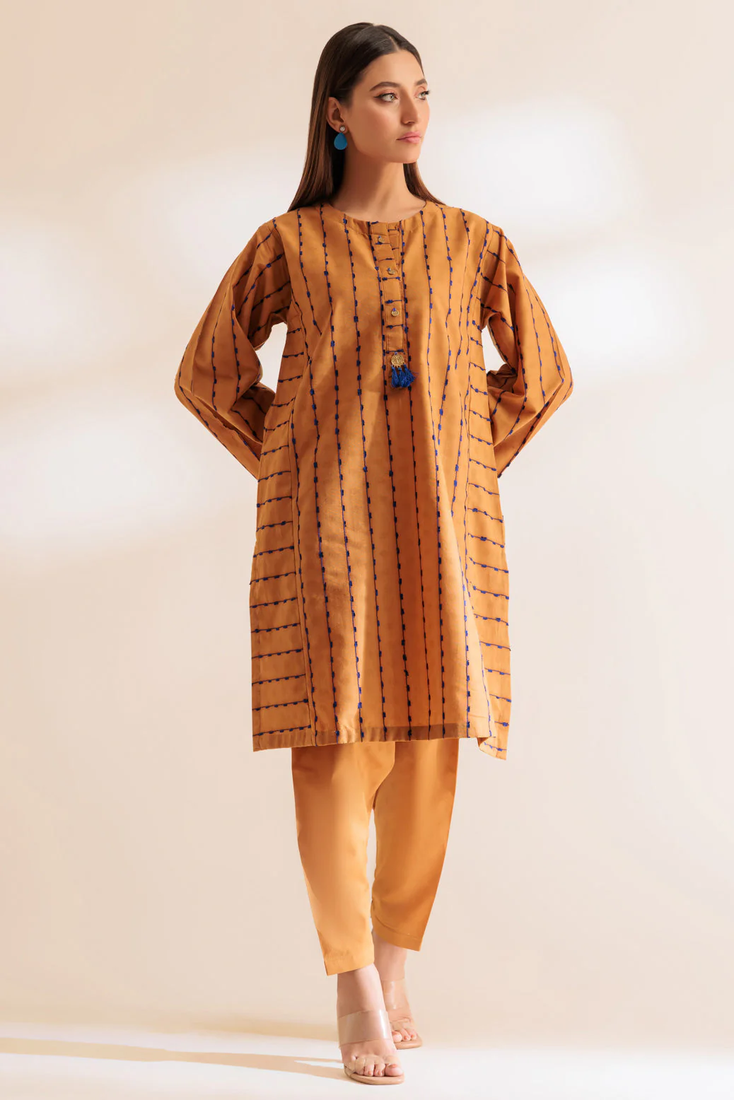 MUSTARD-CAMBRIC-2 PIECE (SS6242P21) - Image 2