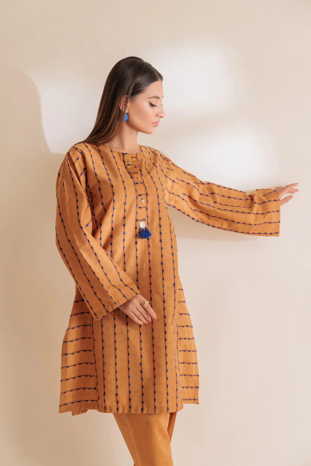 MUSTARD-CAMBRIC-2 PIECE (SS6242P21) - Image 3