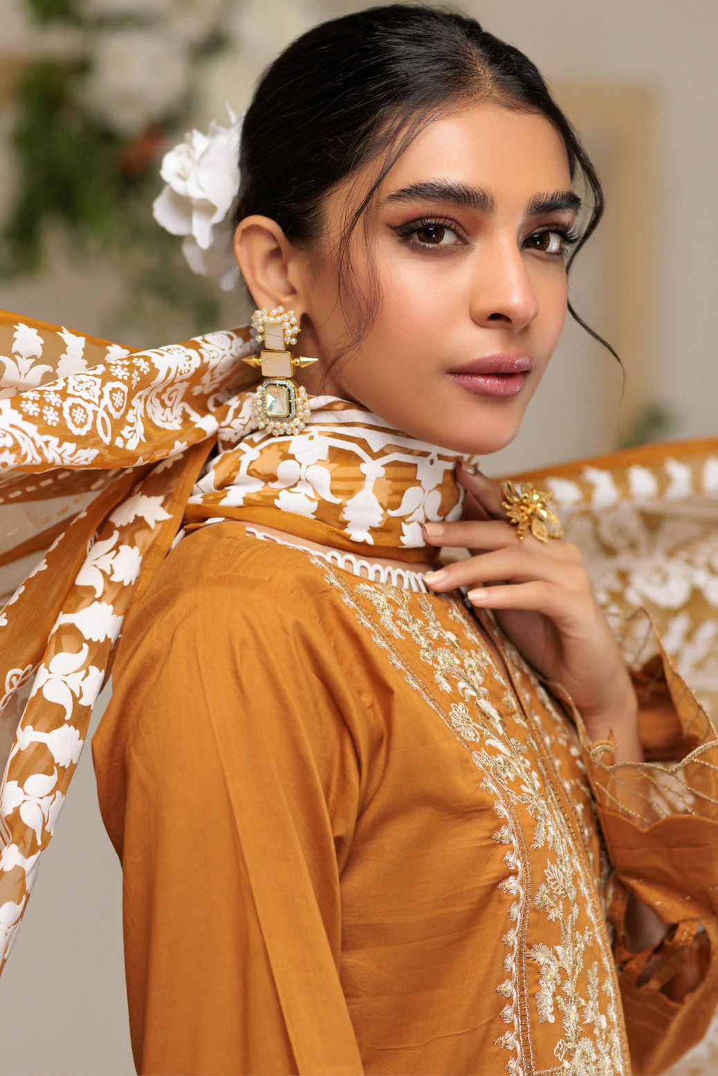 MUSTARD-CAMBRIC-3 PIECE (SSS233P106) - Image 2