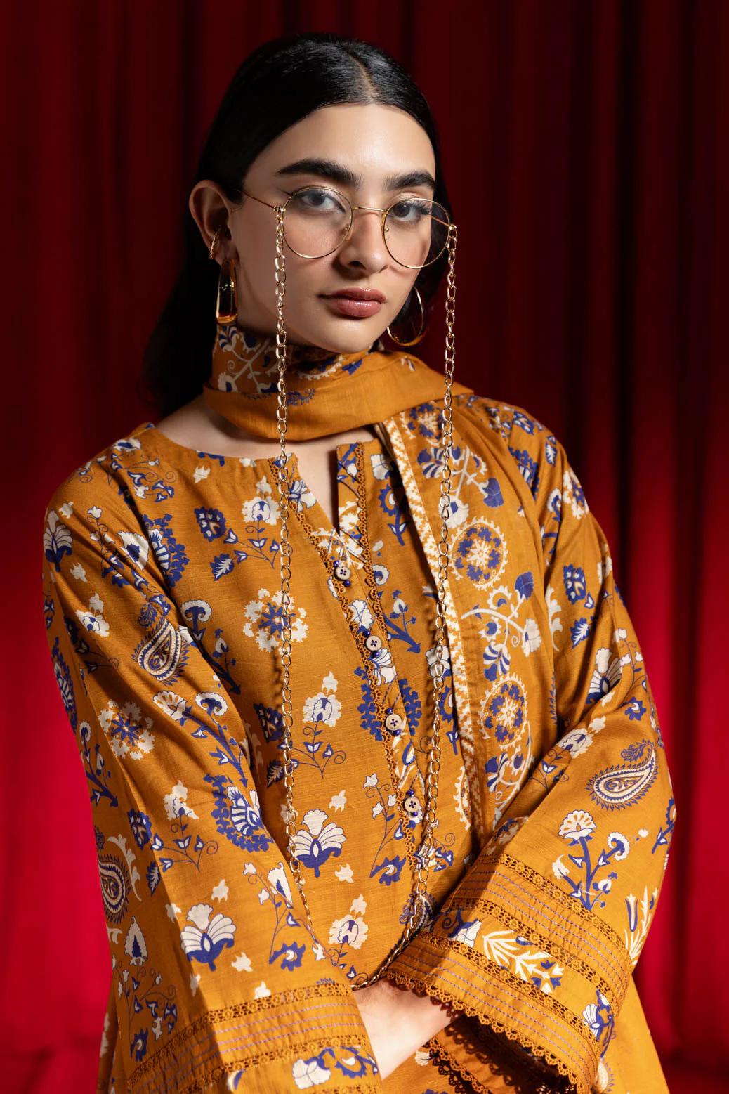 MUSTARD-CAMBRIC-3 PIECE (WS6243P22) - Image 2
