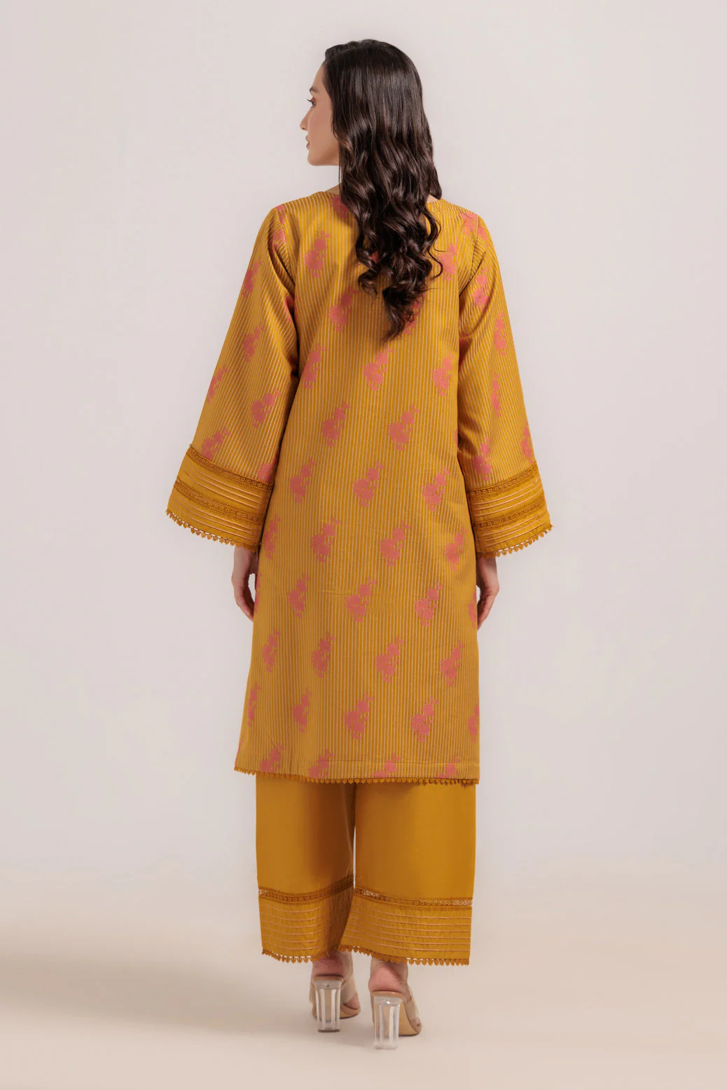MUSTARD-JACQUARD-2 PIECE (WS6242P14) - Image 4