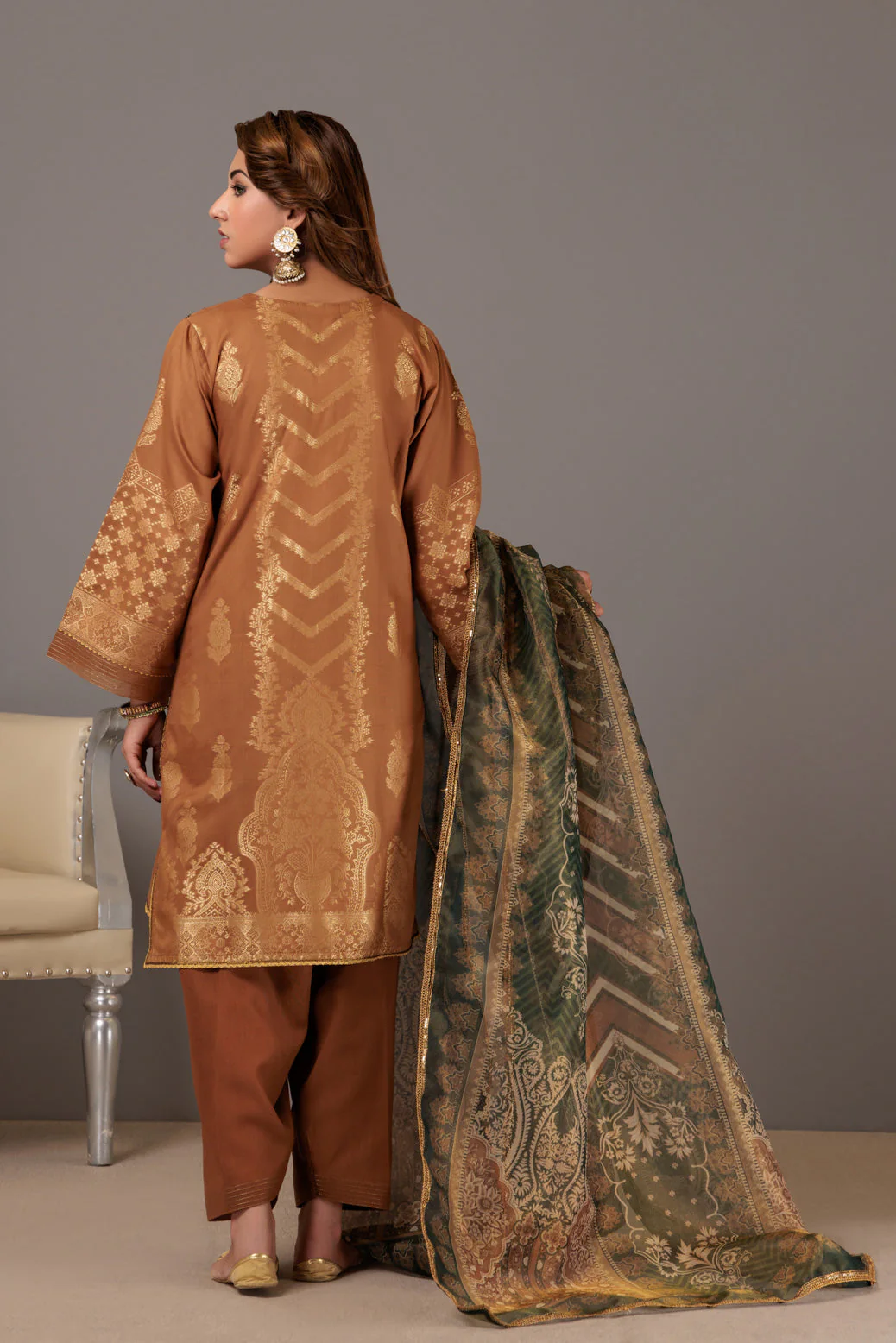 MUSTARD-JACQUARD-3 PIECE (BU1H223P02) - Image 4