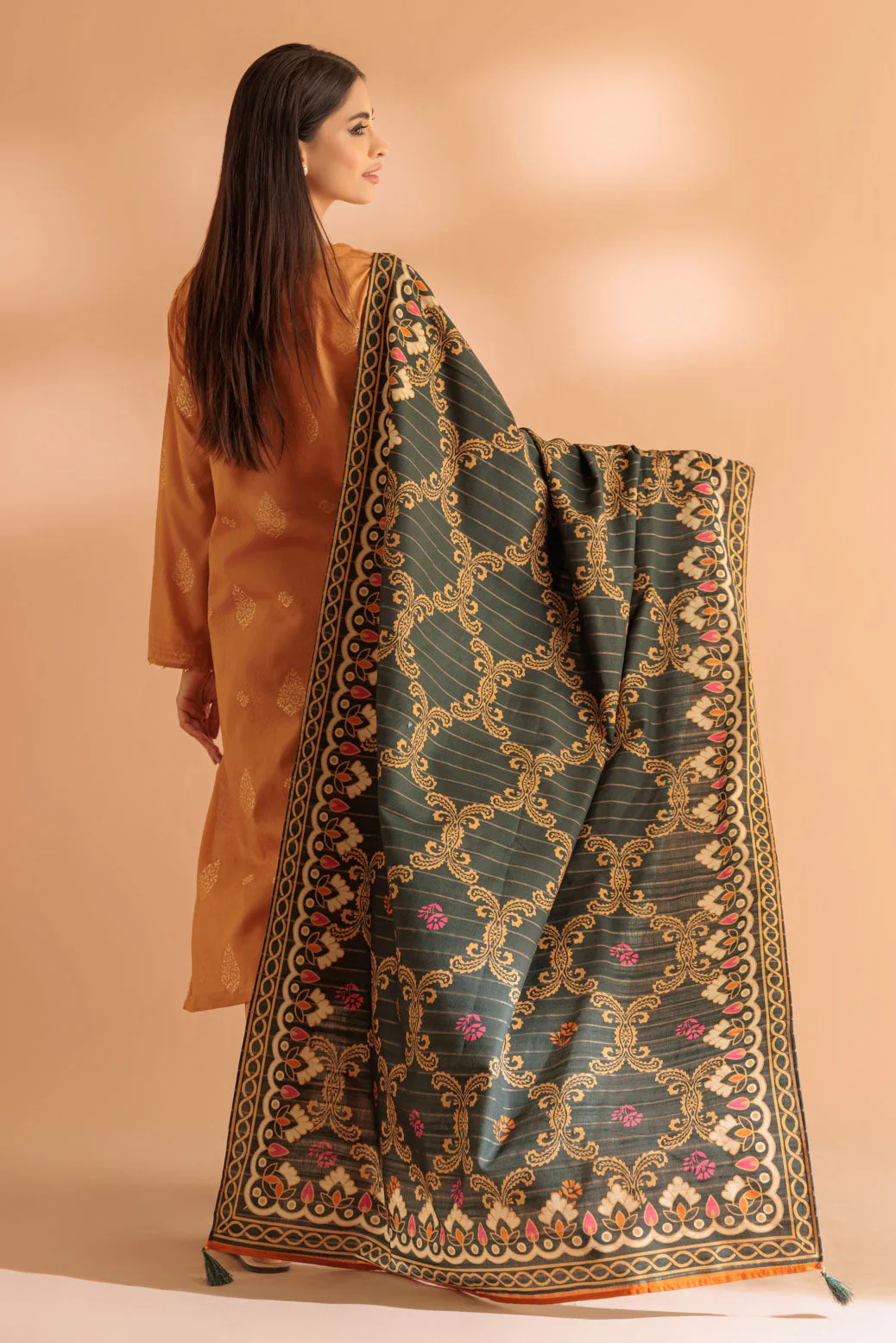 MUSTARD-JACQUARD-3 PIECE (SS2243P20) - Image 5