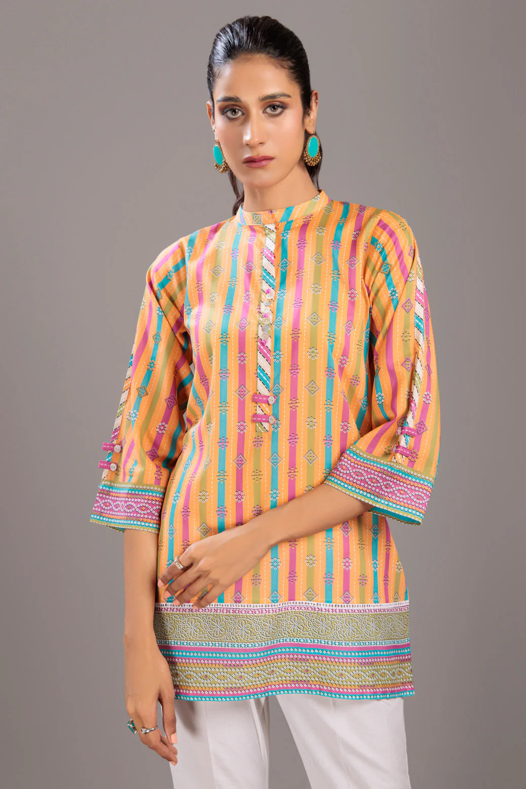 MUSTARD-LAWN-1 PIECE (AAK231P10) - Image 4