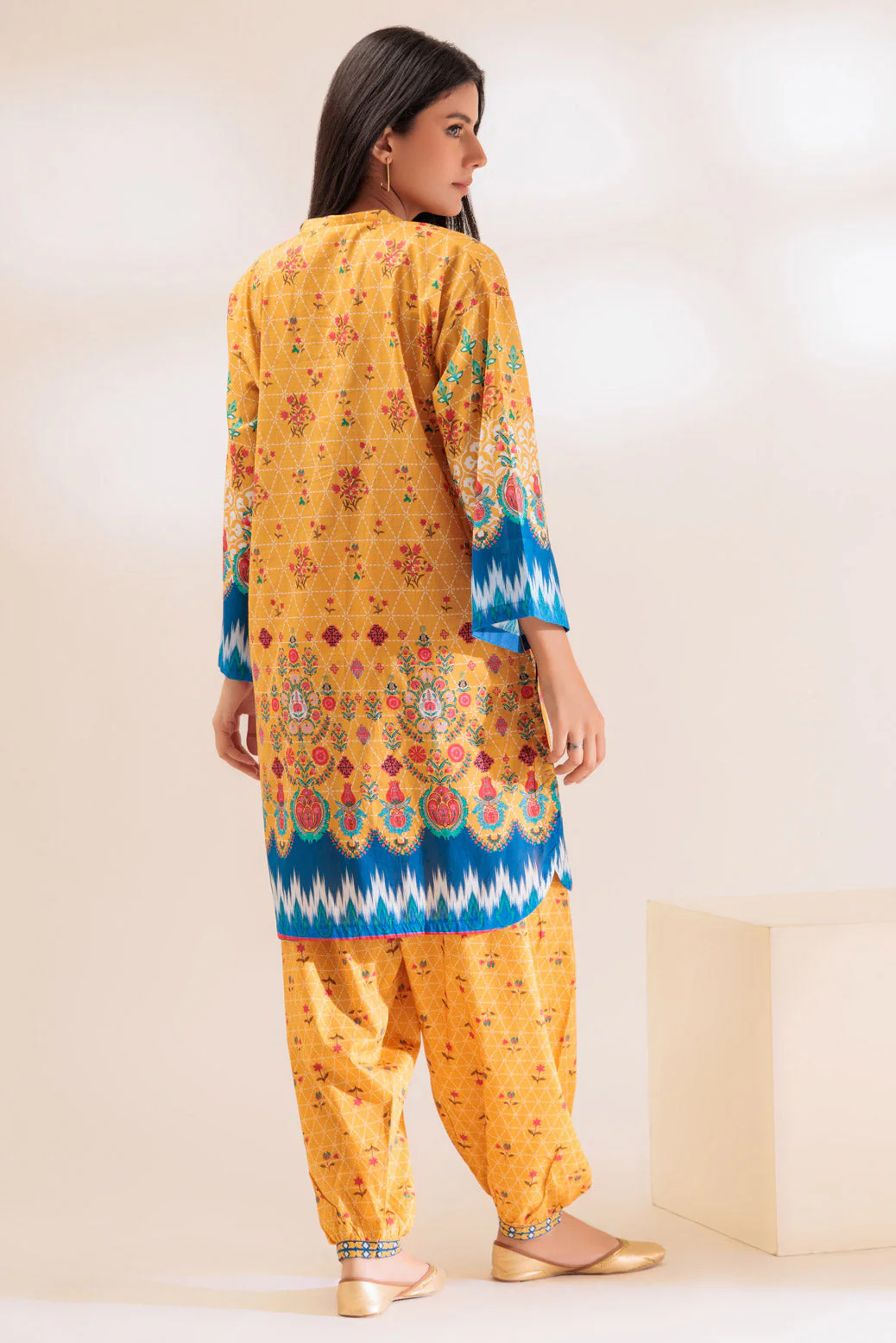MUSTARD-LAWN-2 PIECE (PWS1232P18) - Image 4