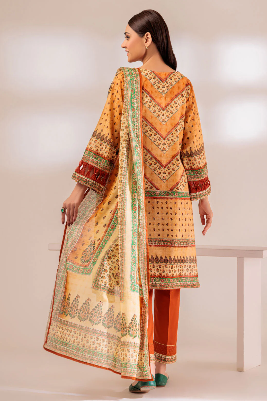 MUSTARD-LAWN-3 PIECE (SSS233P86) - Image 5