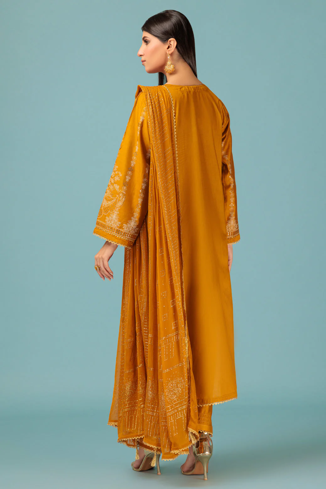 MUSTARD-VISCOSE-3 PIECE (BSHS233P05) - Image 4