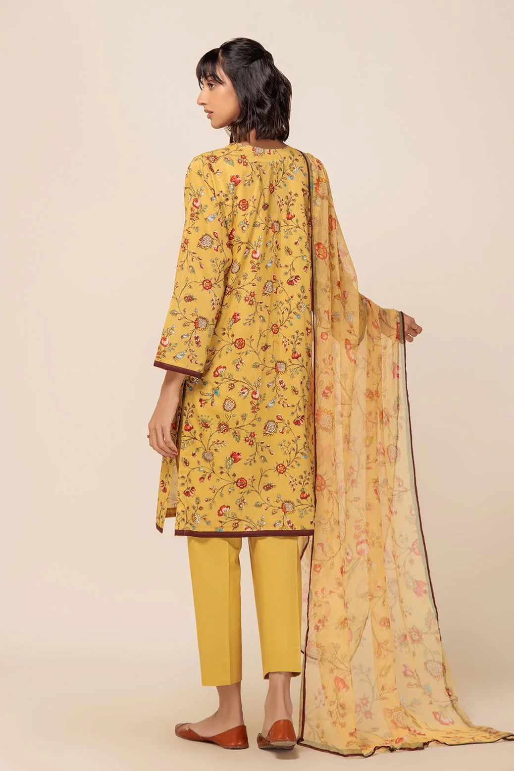 MUSTARD CHINTZ - 2 PC (2S24P2P004) - Image 4