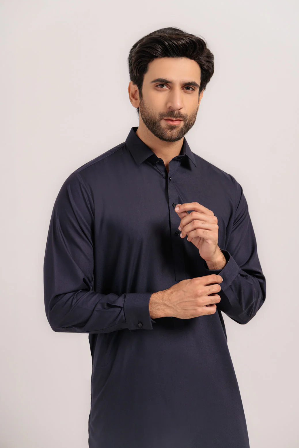 N-BLUE-BLENDED-KURTA SHALWAR - (KSRW24-033) - Image 4