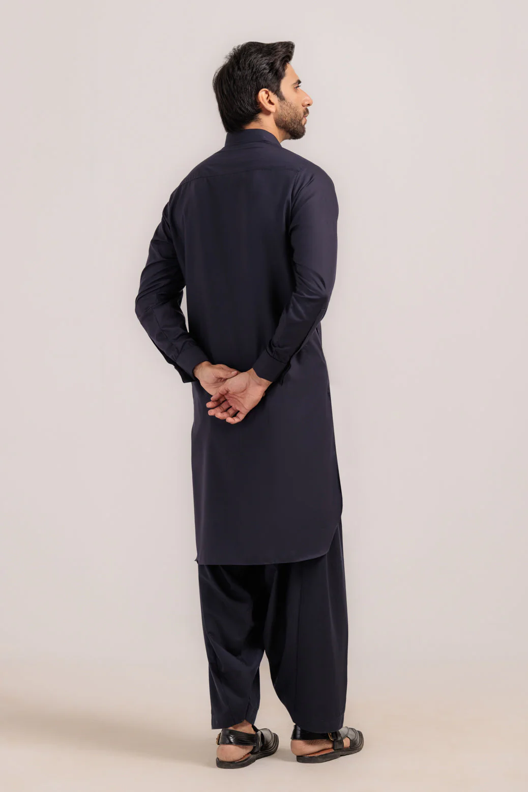 N-BLUE-BLENDED-KURTA SHALWAR - (KSRW24-033) - Image 5