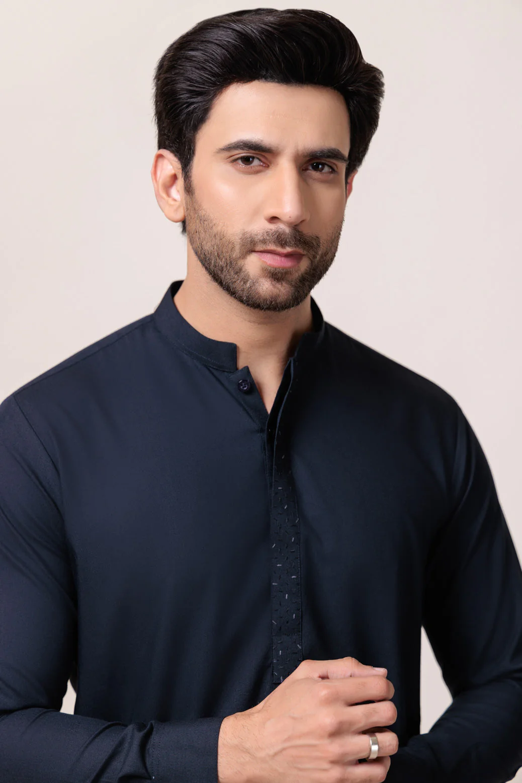 N-BLUE-BLENDED-KURTA TROUSER - (KSW24-023) - Image 4