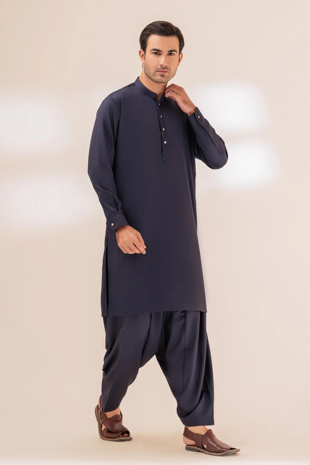 N-BLUE-BLENDED-SHALWAR SUIT - (GSBW23-033) - Image 4