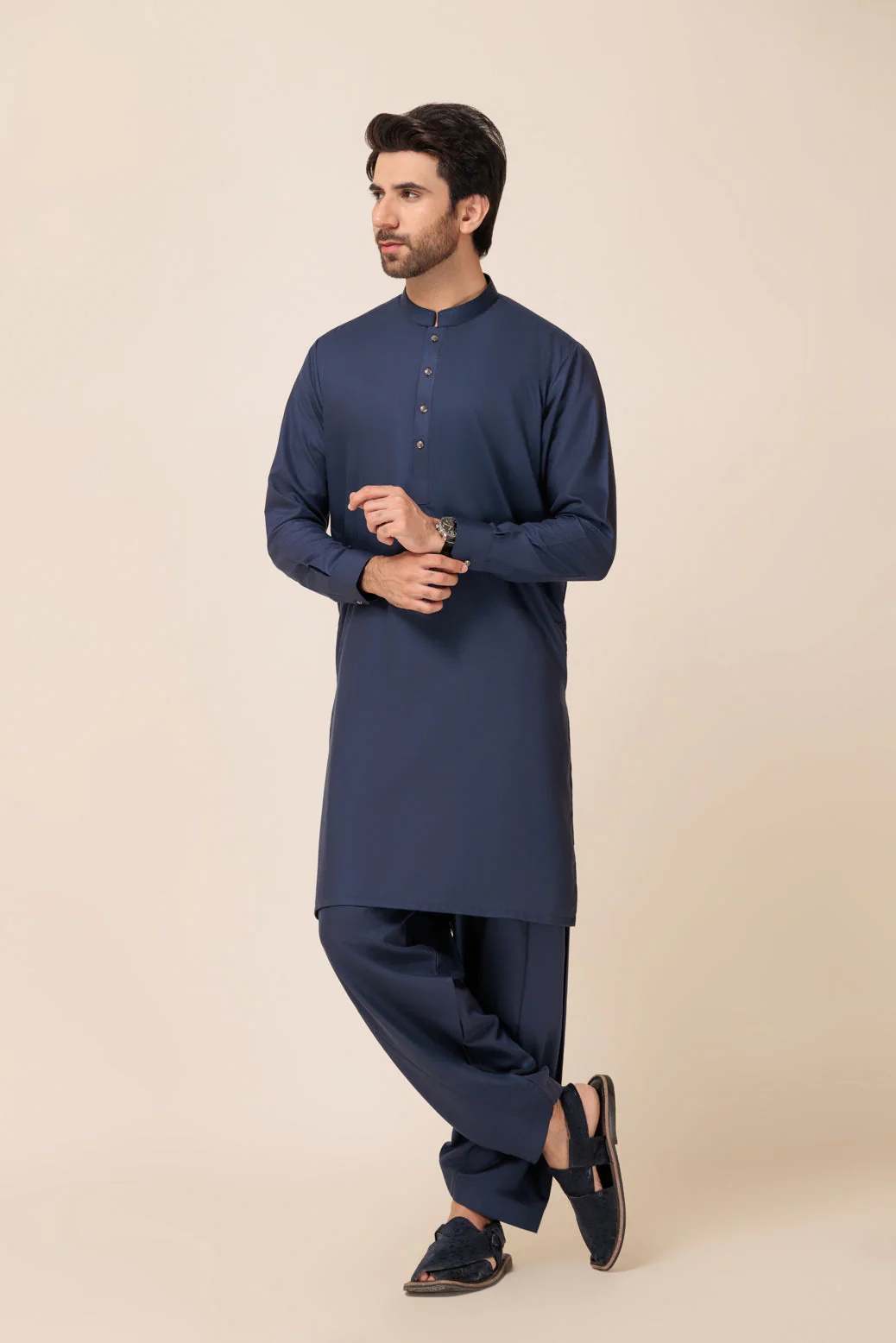 N-BLUE-BLENDED-SHALWAR SUIT - (GSBW23-036) - Image 4