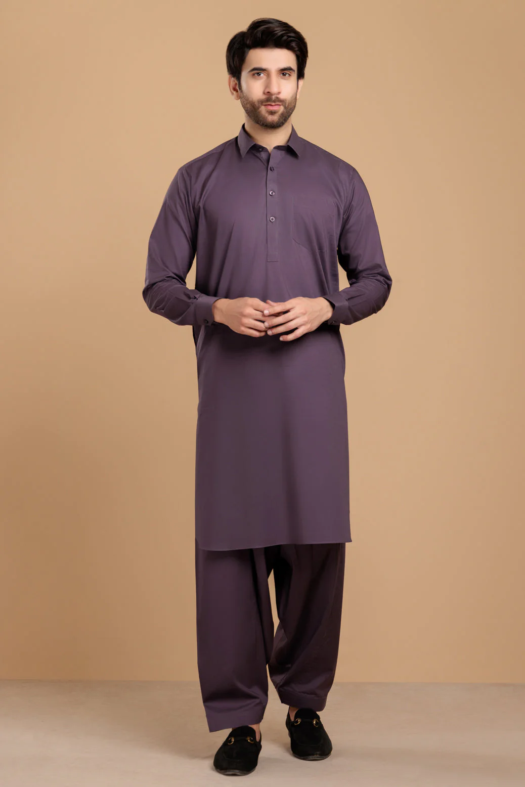 N-BLUE-BLENDED-SHALWAR SUIT- (GSSS23-006) - Image 3