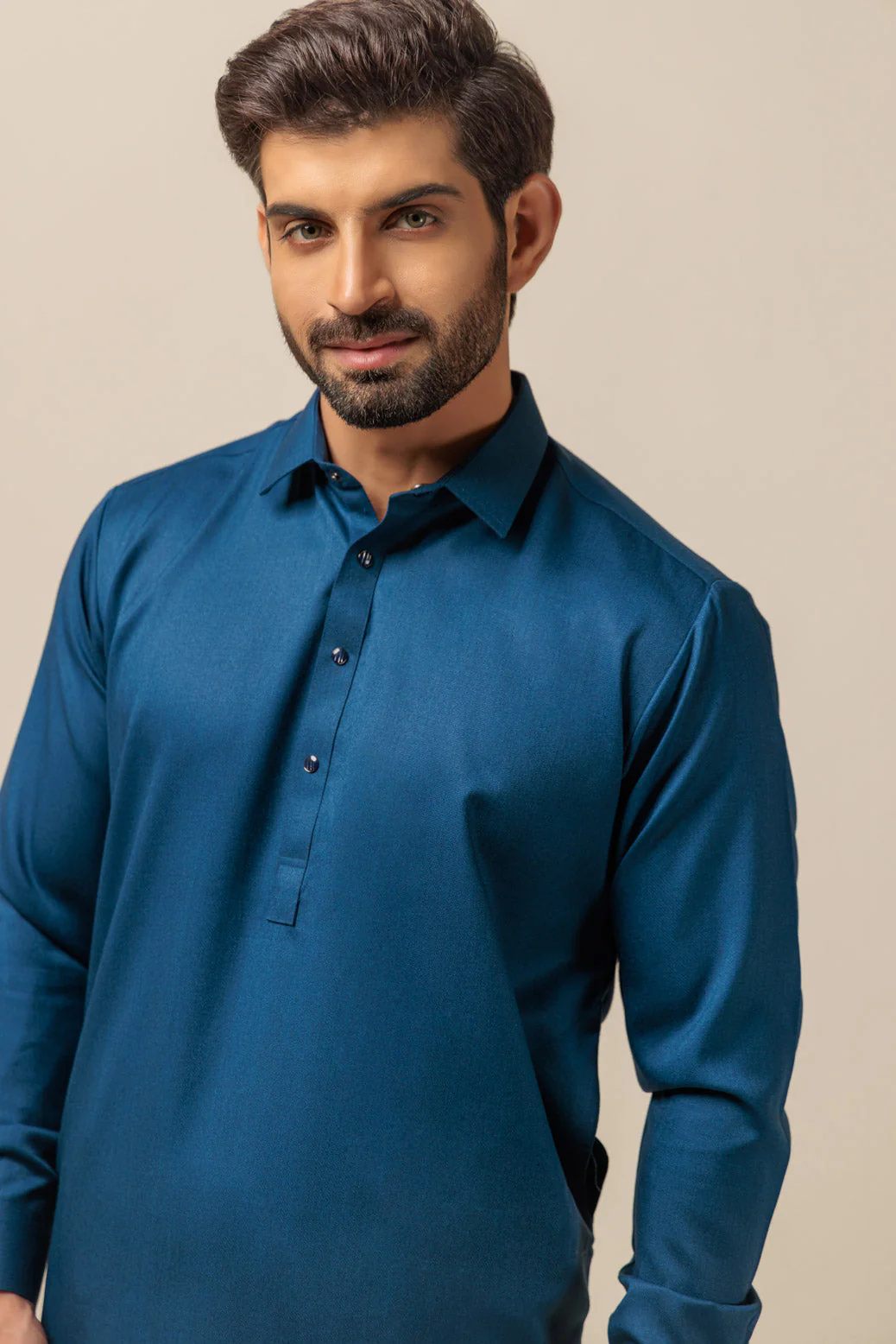 N-BLUE-BLENDED-SHALWAR SUIT - (GSSW23-033) - Image 2