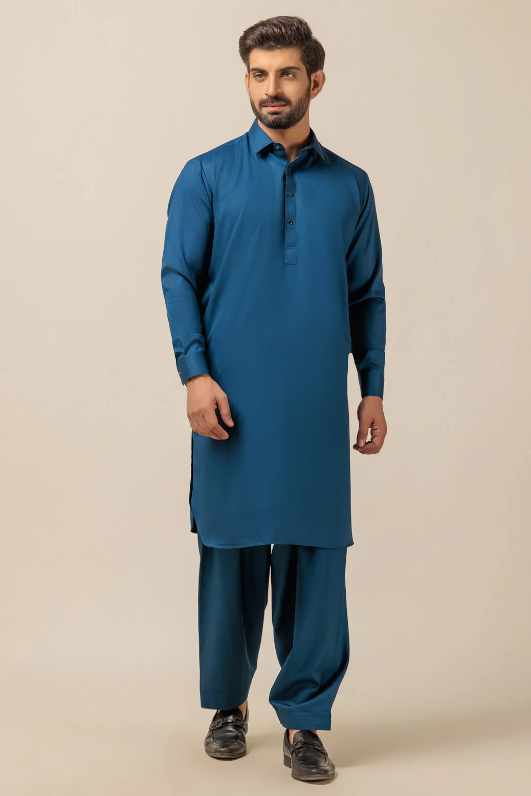 N-BLUE-BLENDED-SHALWAR SUIT - (GSSW23-033) - Image 3