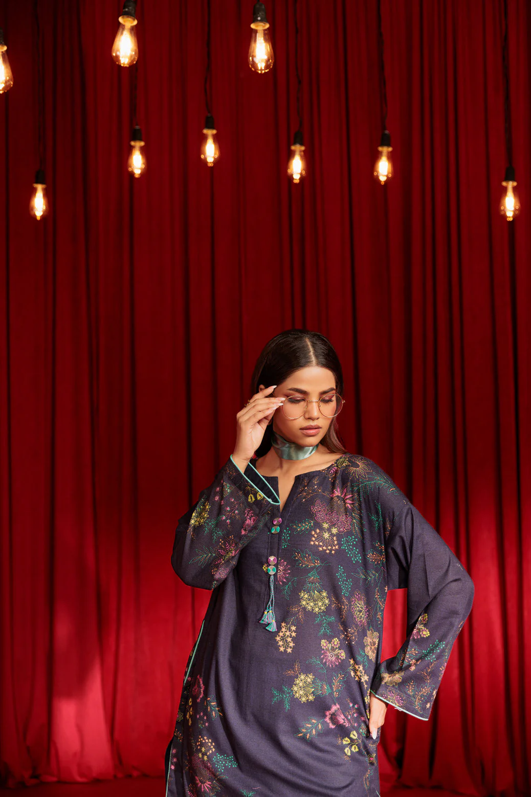 N-BLUE-KHADDAR-2 PIECE (WS2242P03) - Image 2