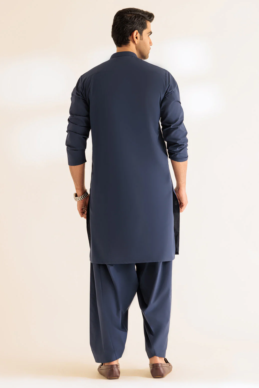 NAVY-BLENDED-KURTA SHALWAR - (KSRS24-008) - Image 5
