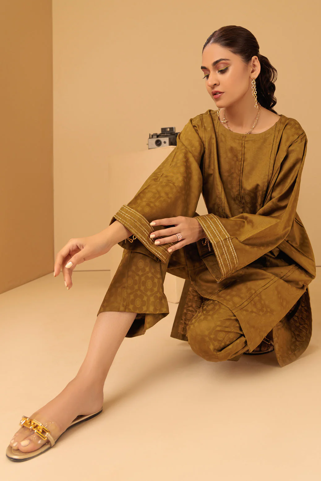 O-GREEN-JACQUARD-2 PIECE (SAS232P20) - Image 3