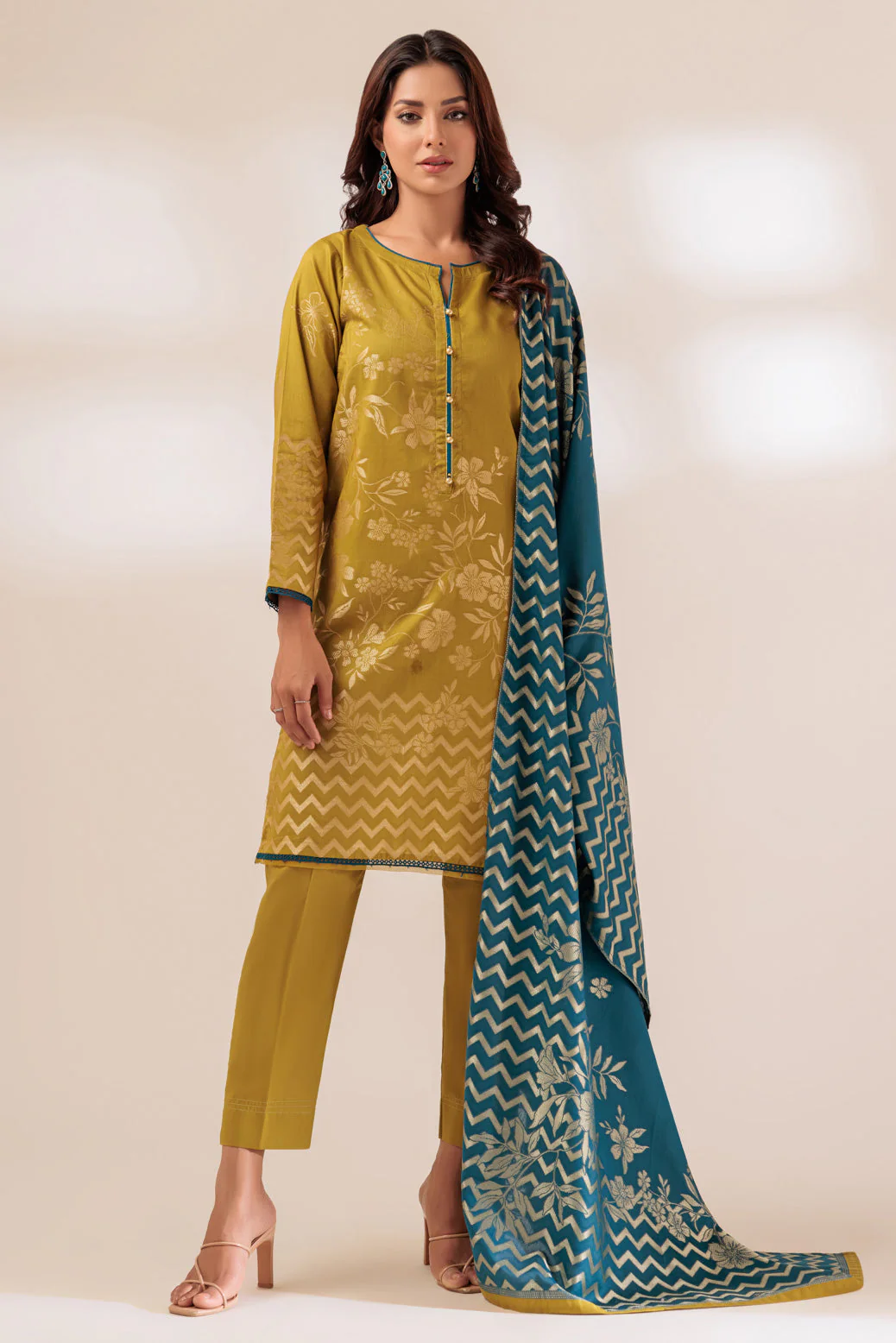 O-GREEN-JACQUARD-3 PIECE (PWJ2233P13) - Image 2