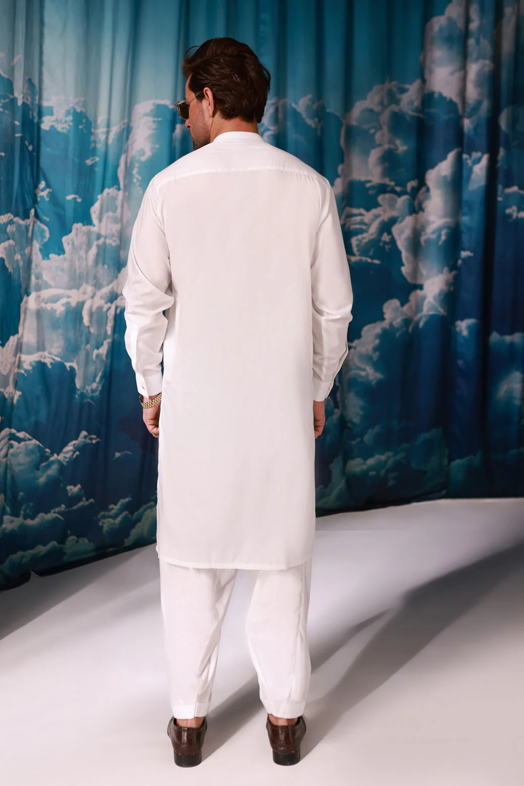 O-WHITE-BLENDED-KURTA SHALWAR - (KSRW24-018) - Image 5