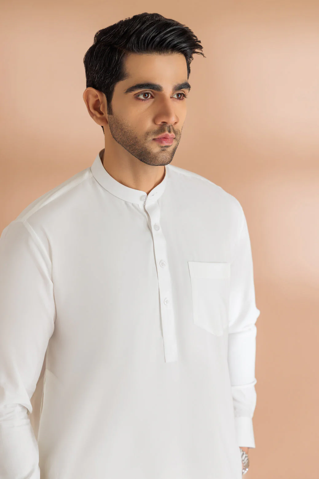 O-WHITE-BLENDED-SHALWAR SUIT - (GSBB23-006) - Image 4