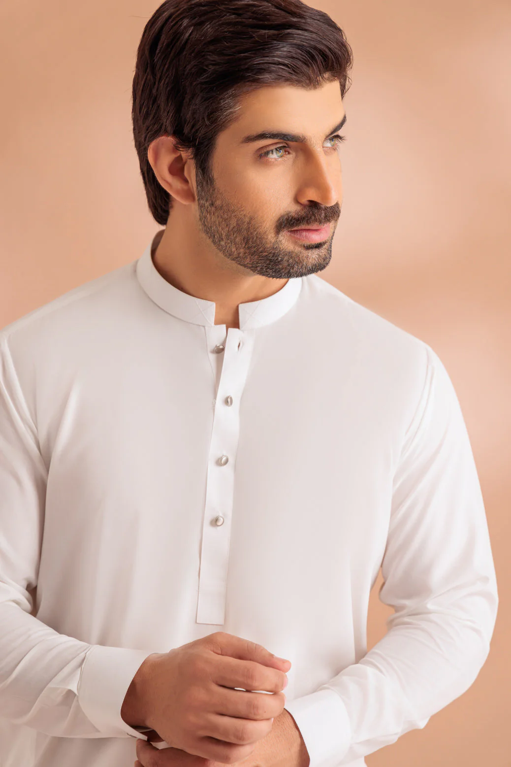 O-WHITE-BLENDED-SHALWAR SUIT - (GSBS24-004) - Image 2