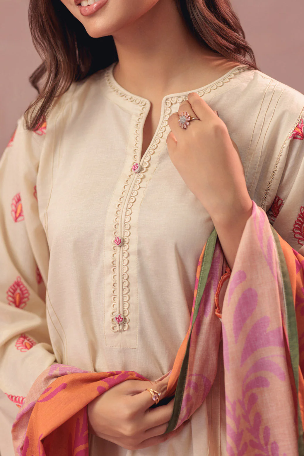 O-WHITE-CAMBRIC-3 PIECE (BS2243P02) - Image 2