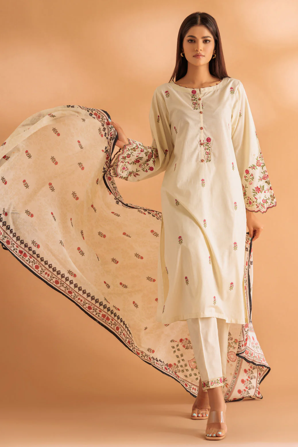 O-WHITE-CAMBRIC-3 PIECE (SS1243P17) - Image 2