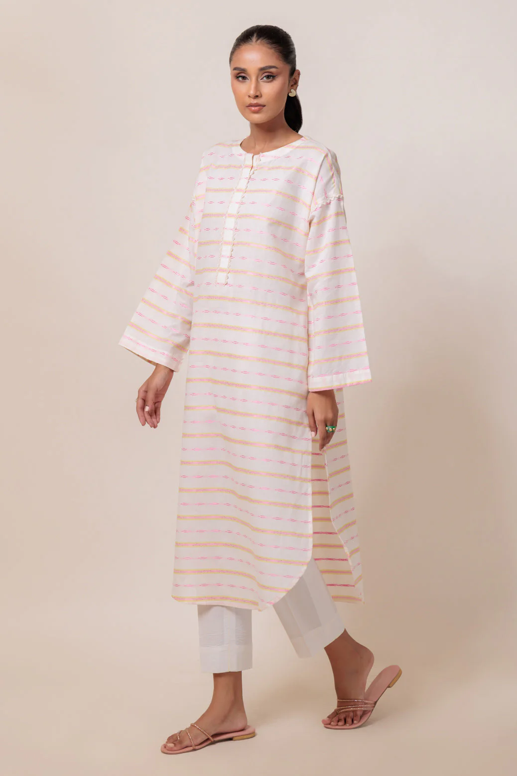 O-WHITE-JACQUARD-1 PIECE (PWS2241P01) - Image 3