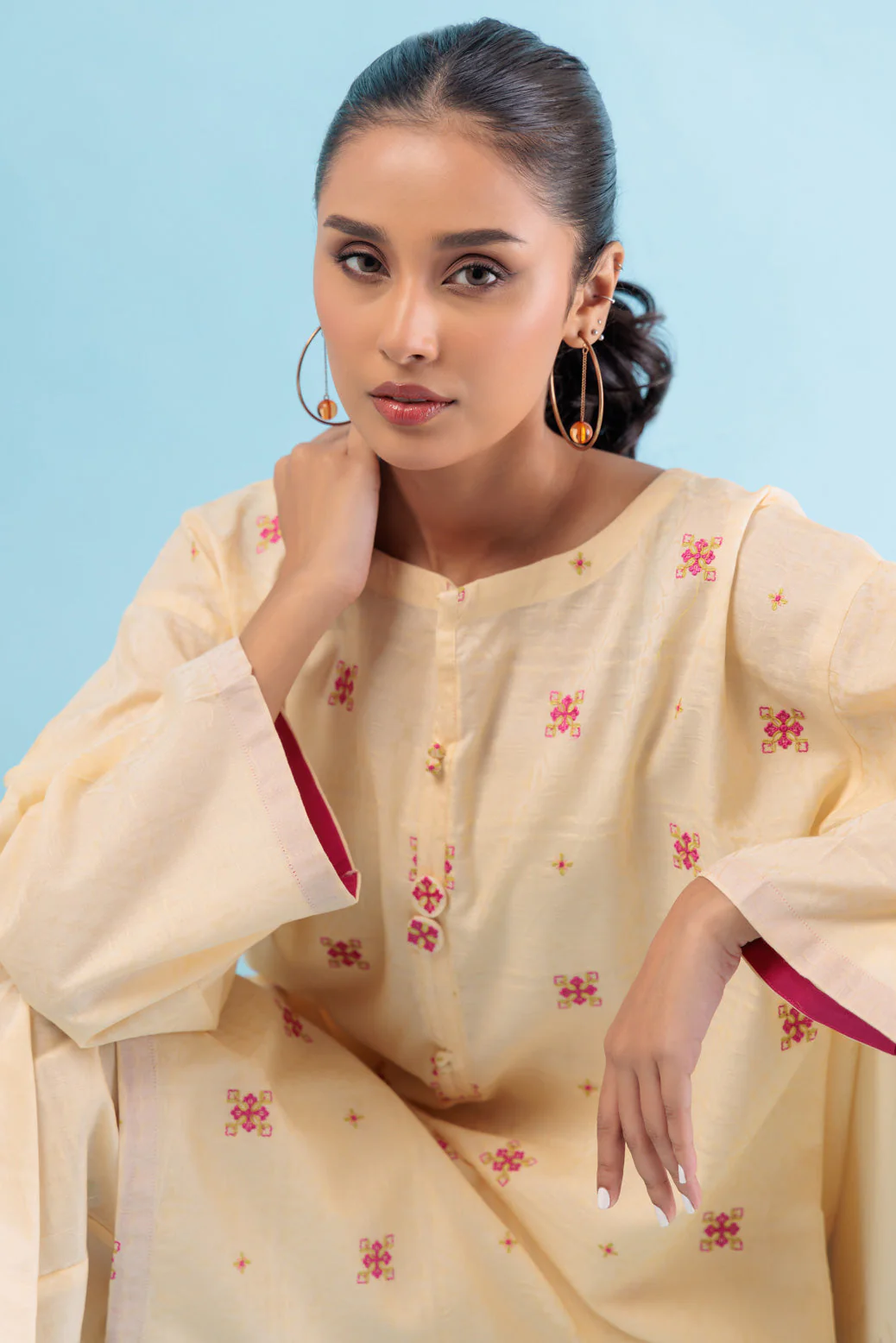 O-WHITE-JACQUARD-2 PIECE (PWS1232P05) - Image 2